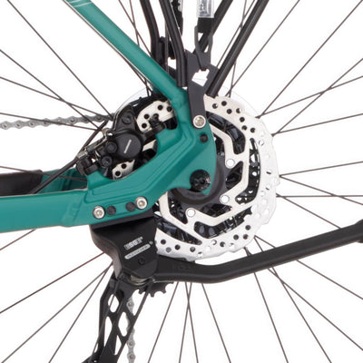 FISCHER E-Bike ATB Terra 4.0i Elektrofahrrad für Damen und Herren, RH 55, Mittelmotor 80, 36 V Akku, Adventure Green matt