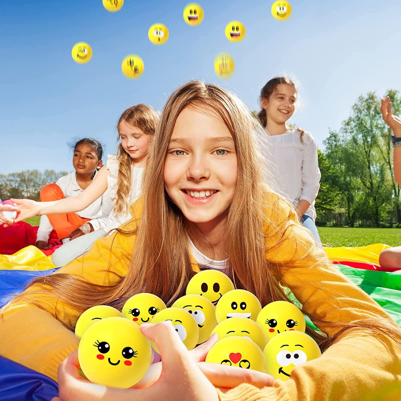 30 Stück Antistressball für Kinder Erwachsene Lächeln Gesicht Stress Bälle 1,6 Zoll Mini Schaum Stressabbau Bälle Stressabbau Spielzeug für Kindergeburtstag Mitbringsel (Niedlicher Stil)