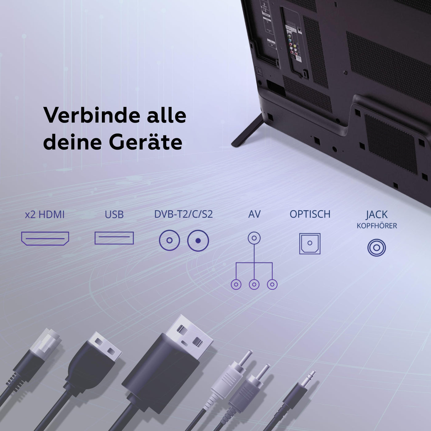 TD Systems - 24 Zoll Smart TV, HD DVB-T2/C/S2 Television, Android 11, Modell 2024, Fernseher mit 2 Jahren Garantie - PRIME24C19GLE