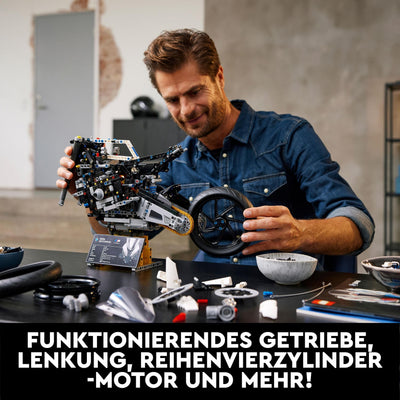 LEGO Technic BMW M 1000 RR Motorrad-Modell, Modellbausatz für Erwachsene, Set als Geschenk zum Basteln für Männer und Frauen, als Home- oder Büro-Deko 42130