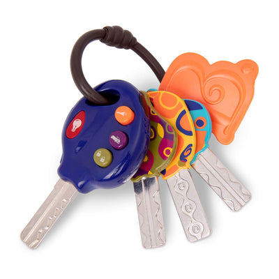 B. toys Luckeys Spielzeugschlüssel Blau für Kinder und Babys – Autoschlüssel Spielzeug mit Licht und Geräuschen Baby Spielzeug ab 10 Monaten