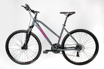 HEAD Damen I-Peak I Crossbike, Grau matt/pink, 54 cm