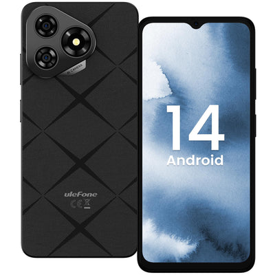 Ulefone Note 19 Handy Android 14 5000mah Octa Core Prozessor 6,56" HD+ 6GB+32GB/512GB SD 8MP+5MP Panorama Kamera 4G Dual SIM Smartphone Ohne Vertrag Face ID GPS OTG 2 Jahre Garantie-Grün