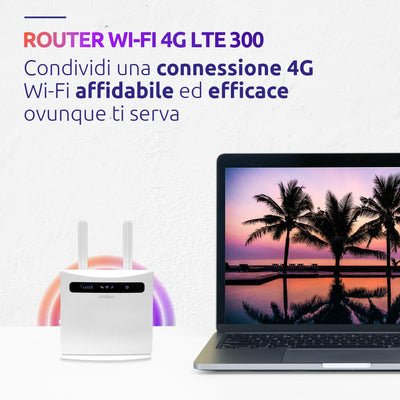 STRONG - 4G LTE Router 300 - Mobiler Hotspot - Bis zu 150 Mbps 4G/300 Mbps WLAN - 4 LAN-Anschlüsse - Für alle SIM-Karten geeignet - Abnehmbare Antennen - Einfache Installation - weiß
