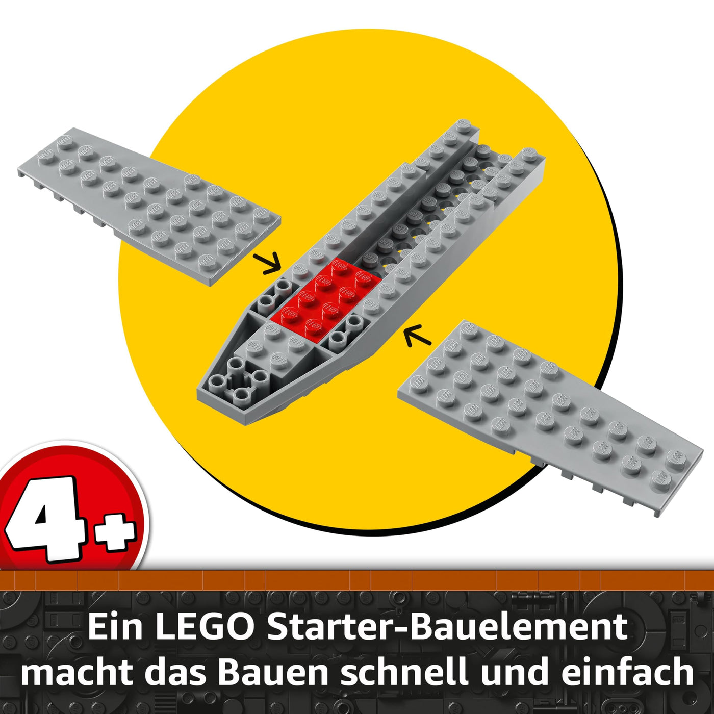 LEGO Star Wars 75410 Mandos und Grogus N-1 Starfighter Spielzeug mit The Mandalorian, Grogu & R5-D4 Minifiguren, inkl. baubare Zapfsäule, Sternenschiff Starterset für Jungen und Mädchen ab 4 Jahren