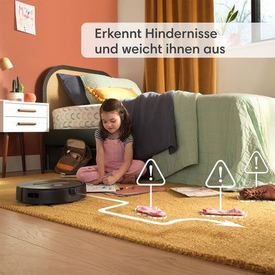 iRobot Roomba Combo j9+ Saug- und Wischroboter mit autom. Absaug-/Nachfüllstation, Kartierung, PrecisionVision Navigation, 4-Stufen-Reinigung, Objekterkennung/ -vermeidung, Sprachassistentenkompatibel