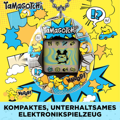 Bandai - Tamagotchi - Original Tamagotchi - Pochitchi Comic Book - Elektronisches virtuelles Haustier - Interaktives Haustierspielzeug - Erdbeermotiv - Spielzeug für Kinder ab 8 Jahren - 42976