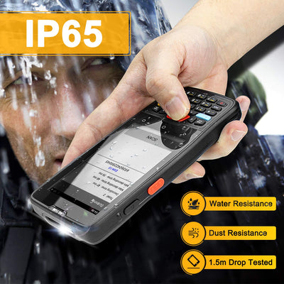 NETUM Handheld PDA Android 9.0 Terminal 2D Barcode Scanner LCD 4 Zoll Touchscreen mit WiFi 4G Bluetooth GPS PDA Barcode Reader