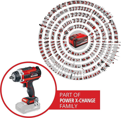 Einhell Professional Akku-Schlagschrauber IMPAXXO 18/400 Power X-Change (Li-Ion, 18 V, 400 Nm, 3-Gang-Getriebe, Bürstenloser Motor, Lieferung ohne Akku & Ladegerät)