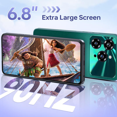 OUKITEL C6 5G Smartphone Ohne Vertrag, 24GB RAM+256GB/1TB ROM Handy Ohne Vertrag, 6.8'' HD+90Hz, 5150mAh, Android 15 Simlockfreie Handys, 50MP Kamera Smartphone, Dual 5G SIM/GPS/Face ID/Fingerabdruck