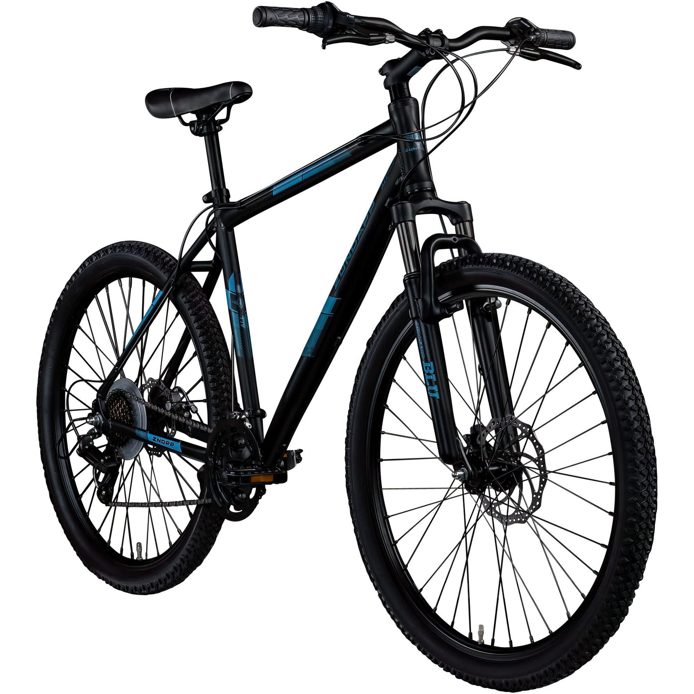 ZÜNDAPP Mountainbike 27 5 Zoll | Damen und Herren Fahrrad Erwachsene 27,5" mit 21 Gangschaltung | Mountain Bike 175-190 cm mit Scheibenbremsen | Blue 4.0 (schwarz/blau, 52 cm)