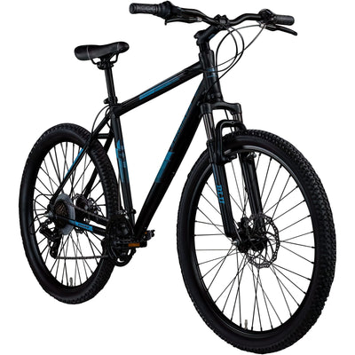 ZÜNDAPP Mountainbike 27 5 Zoll | Damen und Herren Fahrrad Erwachsene 27,5" mit 21 Gangschaltung | Mountain Bike 175-190 cm mit Scheibenbremsen | Blue 4.0 (schwarz/blau, 52 cm)