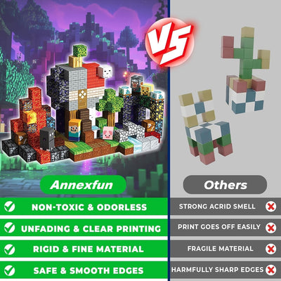 Annexfun Magnetische Bausteine mit Magisches Portal der Zeit - 200 Teile Magnetbausteine im Märchenwald mit Elfen Geistern für epische Zeitreise-Abenteuer Spielzeug ab 3 4 5 6 7 Jahre