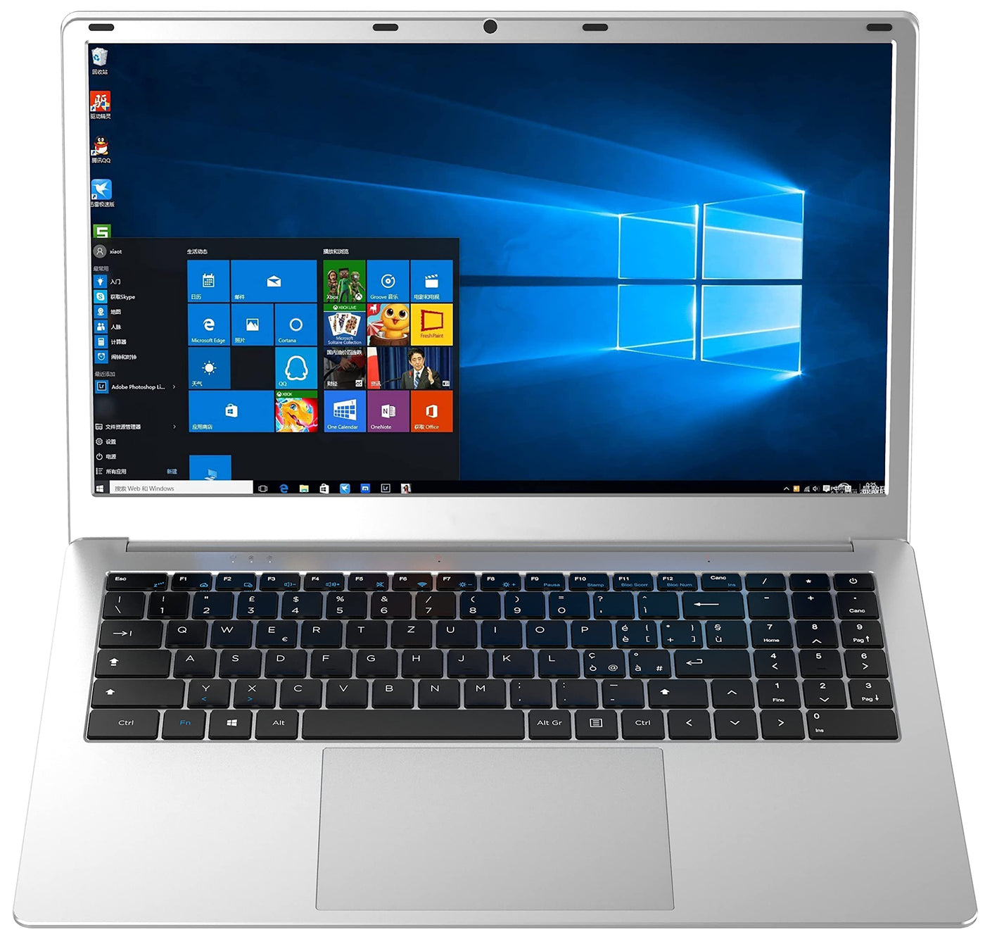 difinity Intel Quad SSD (15,6 Zoll Full-HD) lautloses Notebook (Intel® Celeron® Quad N3450 2.20 GHz, 8GB DDR4, 512 GB SSD, USB 3.0, Intel HD Graphics 500, m-HDMI, Windows 11, MS Office) #6877