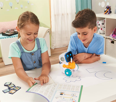 Vtech Codi, der clevere Mal-Roboter – Interaktiver Freund, der Sich von allein bewegt und mit dem Stift in Seiner Hand zeichnet – Für Kinder von 4-8 Jahren