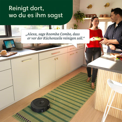 iRobot Roomba Combo 10 Max – Saugroboter 2-in-1 mit Station – Selbstentleerung/Befüllen und Reinigung des Wischtuchs – Kartographie & speichert die Umgebung – erkennt & vermeidet Objekte