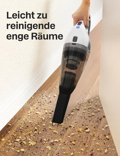 Handstaubsauger, Leistungsstarker, Tragbarer, Leichter, kabelloser Handstaubsauger mit 25–30 Minuten Langer Laufzeit, Wiederaufladbarem Akku und Schnellladung für Auto, Teppich, Treppe, Tierhaare