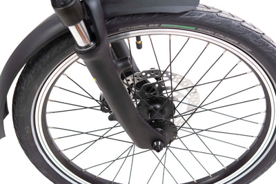 F.lli Schiano Galaxy, E Bike Klappbar 20 Zoll, 36V 10.4Ah Abnehmbarer Akku, Motor 250W 40Nm, Klapprad Ebike für Herren/Damen, Schwarz-Orange