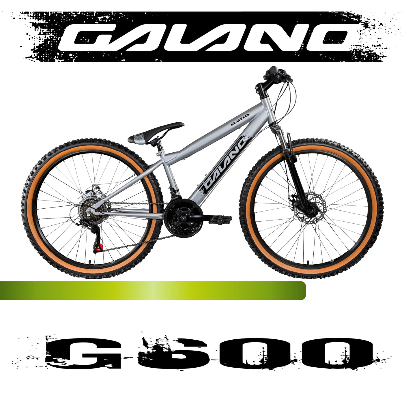 Galano G600 MTB Dirt Bike 26 Zoll für Erwachsene und Jugendliche ab 145 cm Mountainbike mit Federgabel Crossbike 18 Gang Kettenschaltung (raw, 33 cm)
