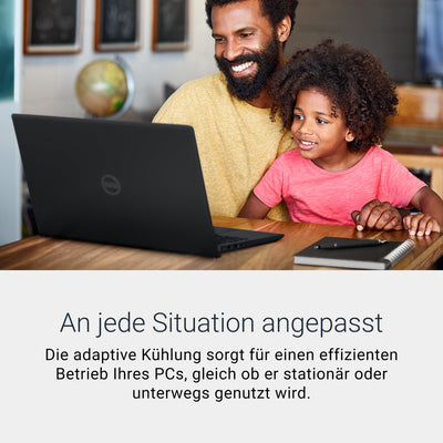 Dell 15 Laptop DC15255 15.6" FHD (1920 x 1080) 120Hz, AMD Ryzen 7 7730U, AMD Radeon Graphics, 16GB DDR4 RAM, 1TB SSD, Windows 11 Home, QWERTZ Backlit Keyboard - Black