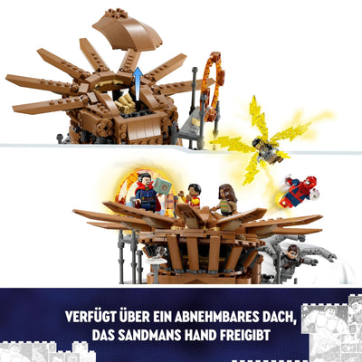 LEGO 76261 Marvel Spider-Mans großer Showdown, Spider-Man: No Way Home-Set mit 3 Peter Parker-Minifiguren sowie Green Goblin, Electro, Sandman, Ned, Doctor Strange und MJ, Sammlermodell