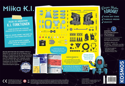 KOSMOS 620899 Miika K.I. Roboter, künstliche Intelligenz erleben und verstehen, trainiere ihn mit Gesten oder Stimme, innovativer Experimentierkasten für Kinder ab 10 Jahre, Roboter-Spielzeug