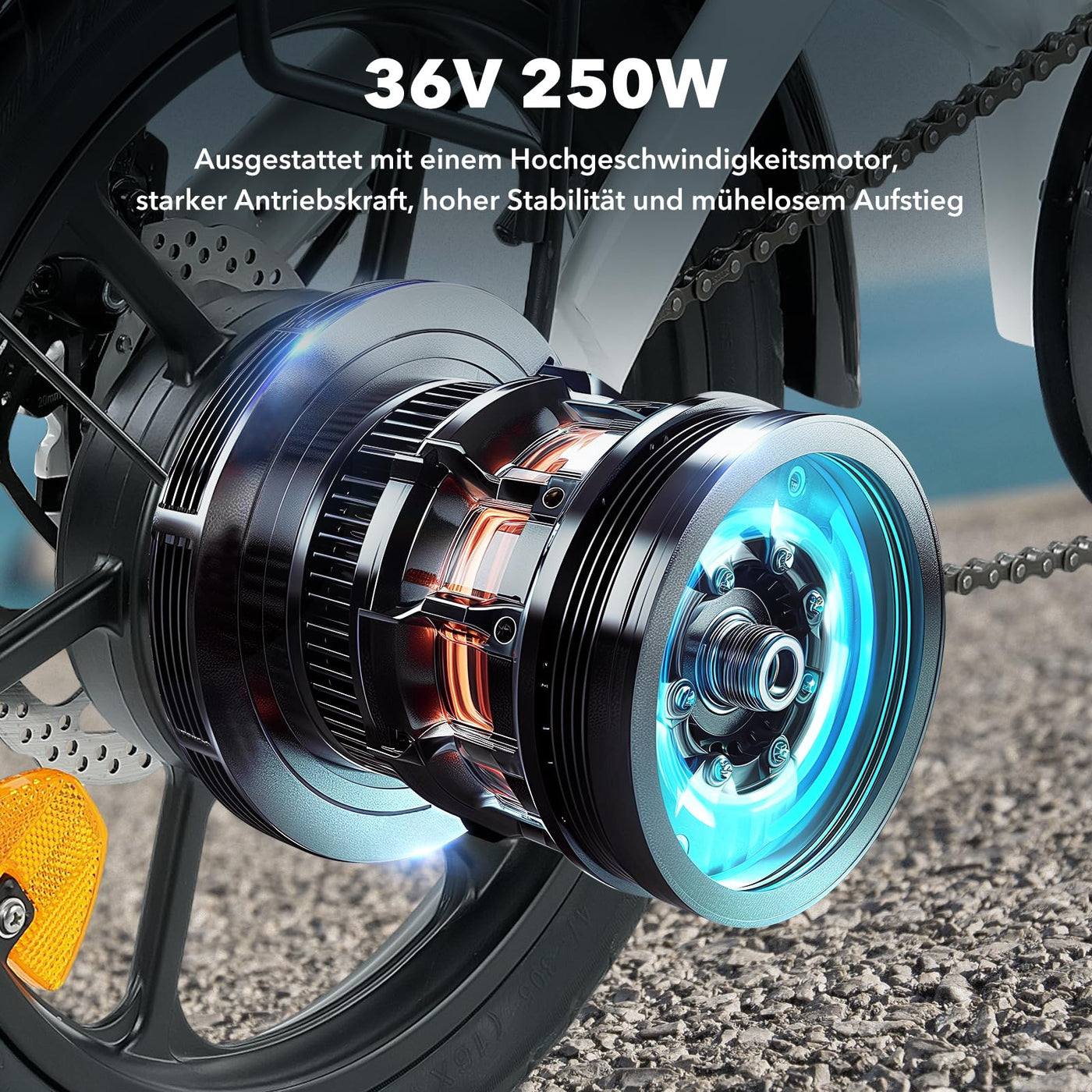 Finbike Elektrofahrräder Klappbar,14/16 Zoll Elektrofahrrad 7.8Ah Akku,250W Kompakt E-Bike mit 3H Schnellladung,3 Fahrmodi,3 Geschwindigkeitsmodi,Reichweite MAX 45km,Falt-Pedelec für Erwachsene/Teens