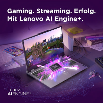 Lenovo LOQ Gaming AI Laptop | 15.6" Full HD 144Hz LCD Display |NVIDIA GeForce RTX 5060 | AMD Ryzen 7 250 | 16GB RAM | 1TB SSD | Win11 | QWERTZ | Luna Grau | Weiss beleuchtet | 3 Monate GamePass