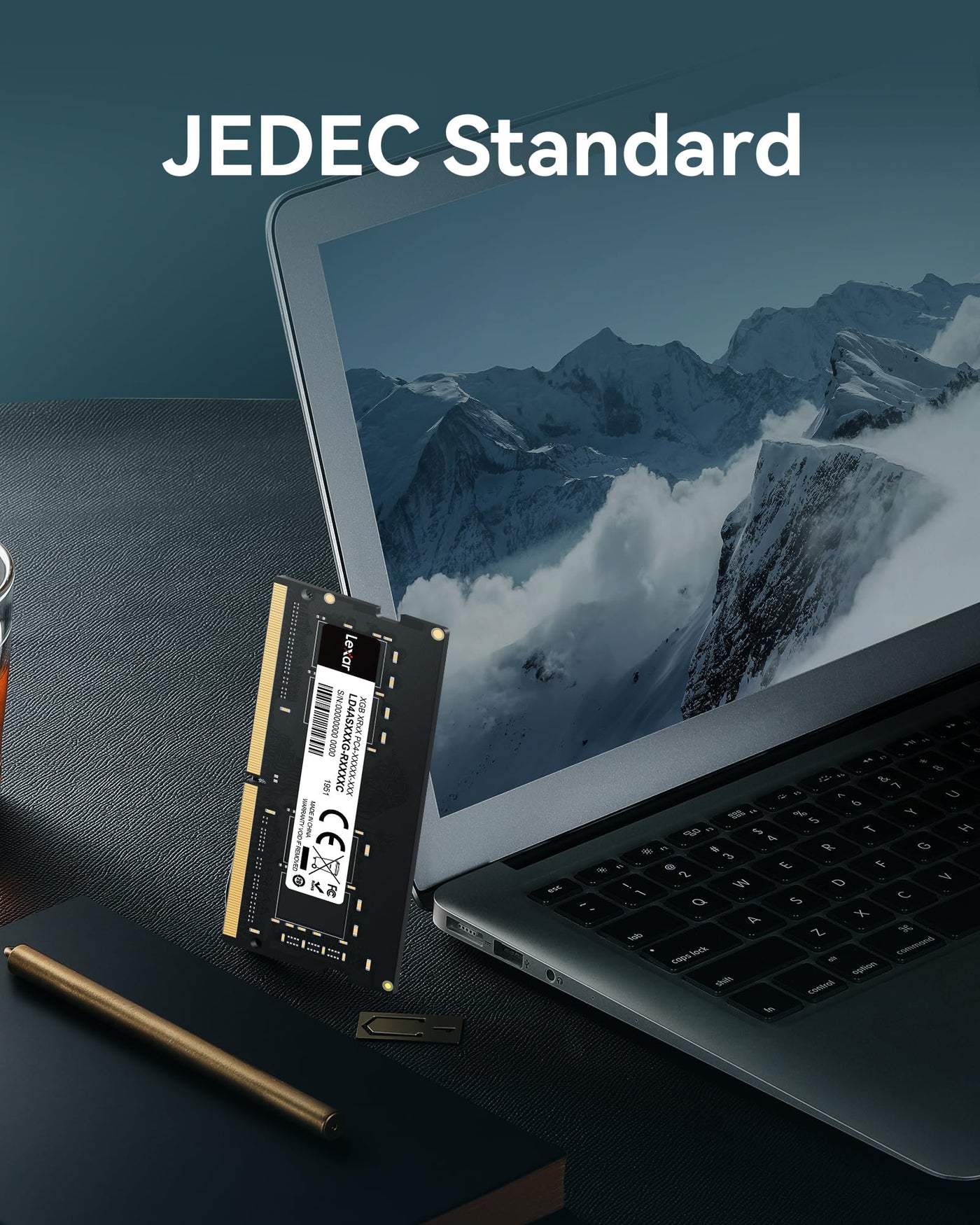 Lexar SODIMM DDR4 8GB, 3200 MHz Laptop RAM, 260-Pin SODIMM Laptop-Speicher, Hochleistungs-SO-DIMM, PC-Laptop-Computerspeicher, Hochleistungs Arbeitsspeicher (LD4AS008G-B3200ASST)