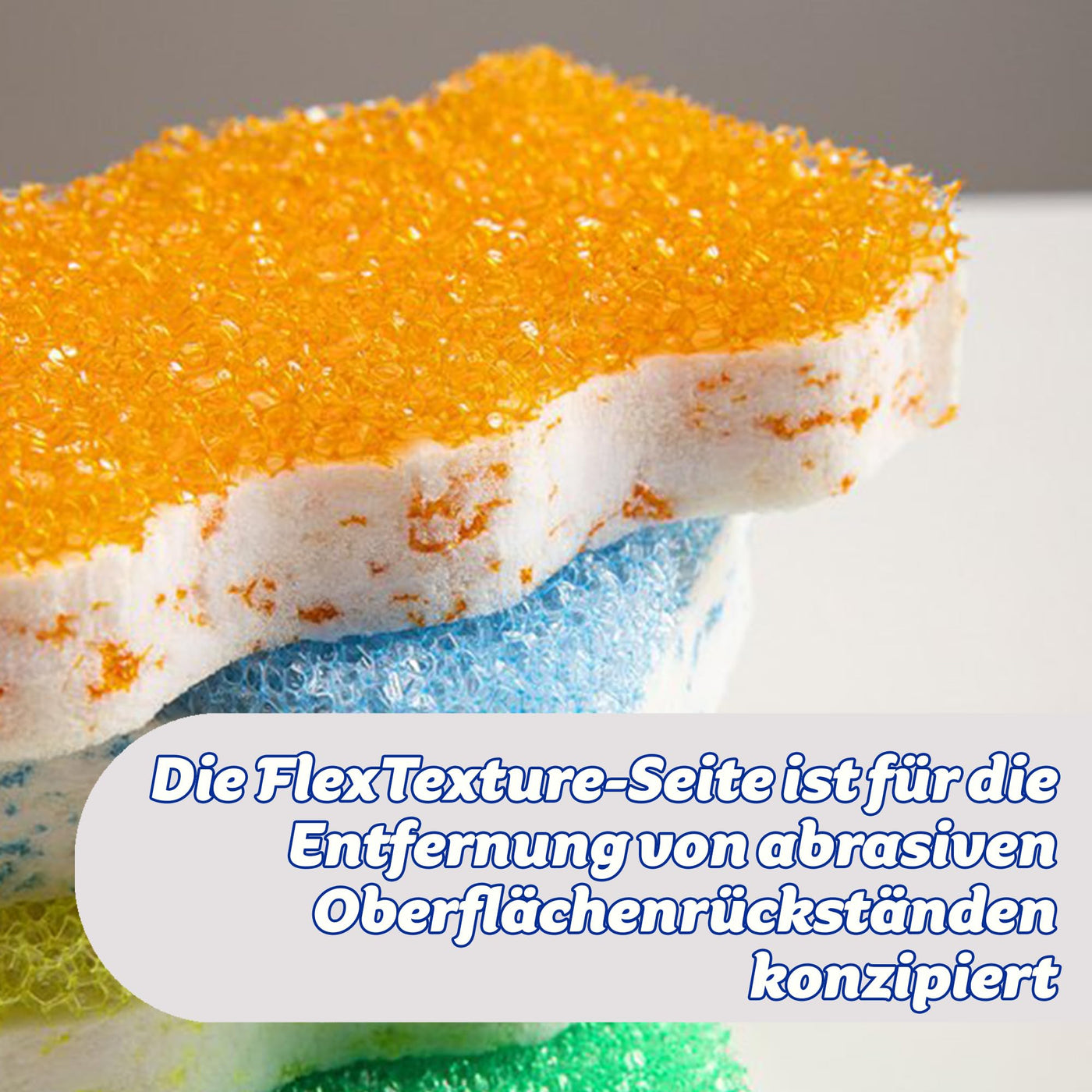 Scrub Daddy Eraser Daddy 10x, Schmutzradierer, Starker & Haltbarer Melamin Schwamm, Doppelseitige Zauberschwamm Schmutzradierer, Allzweckreinigungsschwämme für gestrichene Wände, Blau Doppelpackung