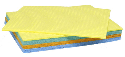 Spontex Schwammtuch 8er Vorteilspack, extrem saugfähig und langlebig, aus Viskose, biologisch abbaubar (1 x 8 Stück)