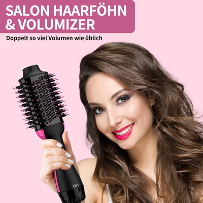 Sawop Warmluftbürste Rundbürstenföhn, Föhnbürste, Hairstyler Haartrockner Bürste in Einem, Verbessertes 4-in-1 Haartrockner und Styler Volumizer, Heißluftbürste, Haarglätter Bürste