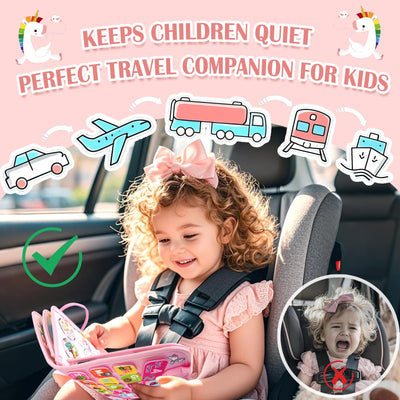 Sumtoco Busy Board, Montessori Spielzeug 2 Jahre, 9 In 1 Montessori Activity Board, Busy Board Ab 1 2 Jahr, Kinderspielzeug Ab 1 Jahr, Geschenk Für Spielzeug Ab 1 2 3 4 Mädchen, Quiet Book