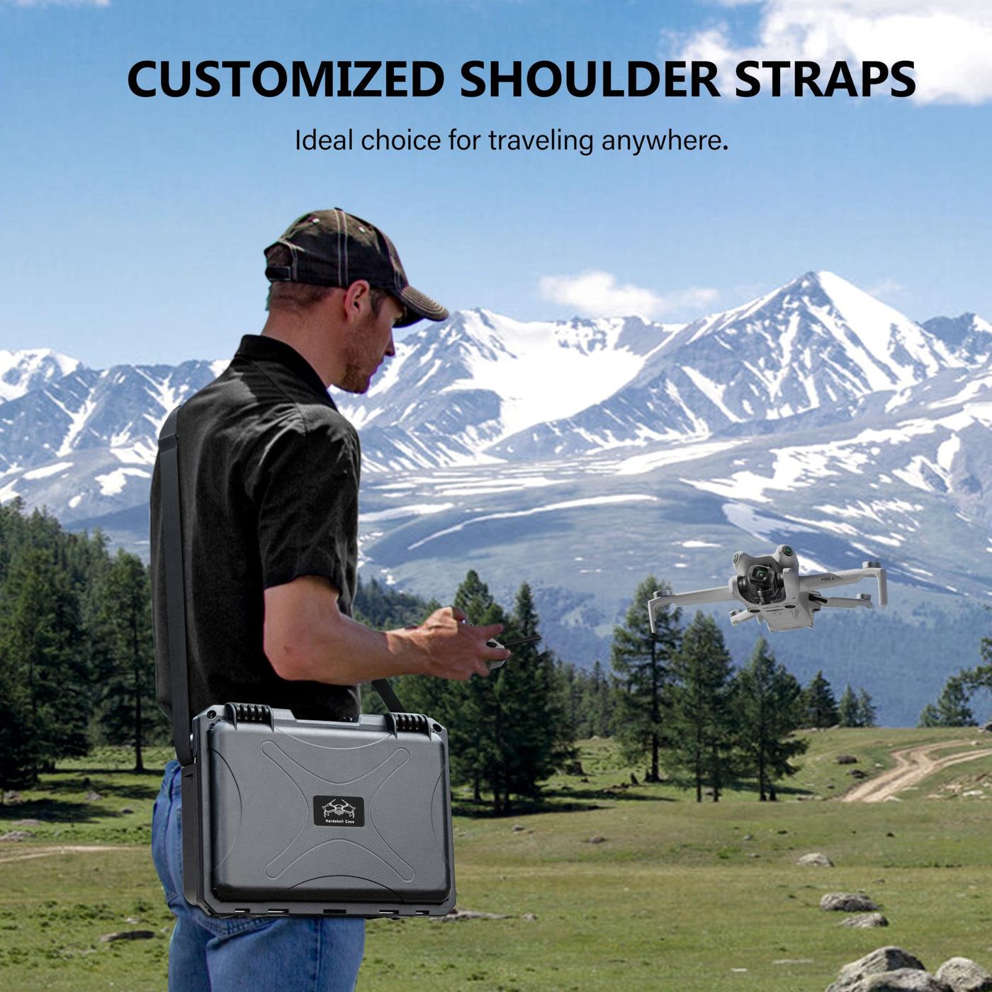 STARTRC Mini 4 pro Koffer, wasserdichte Druckbeständige Tasche für DJI Mini 4 Pro/Mini3/Mini3 Pro Zubehör (RC/RC2/N1/N2)