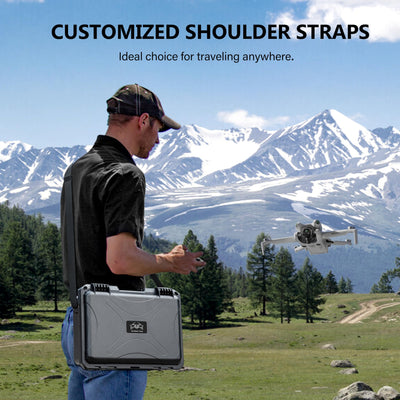 STARTRC Mini 4 pro Koffer, wasserdichte Druckbeständige Tasche für DJI Mini 4 Pro/Mini3/Mini3 Pro Zubehör (RC/RC2/N1/N2)