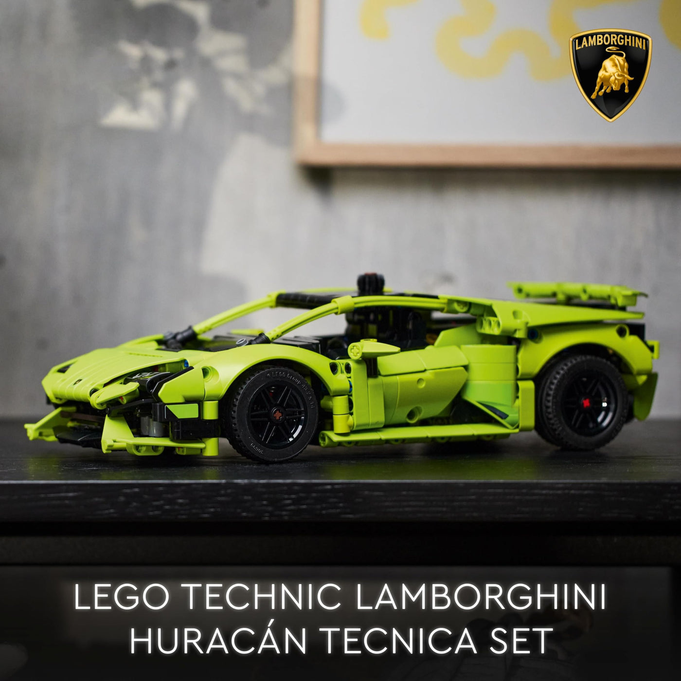 LEGO 42161 Technic Lamborghini Huracán Tecnica Spielzeugauto-Modellbausatz, Rennwagen-Bauset für Kinder, Jungen, Mädchen und Motorsport-Fans, Auto-Geschenk zum Sammeln