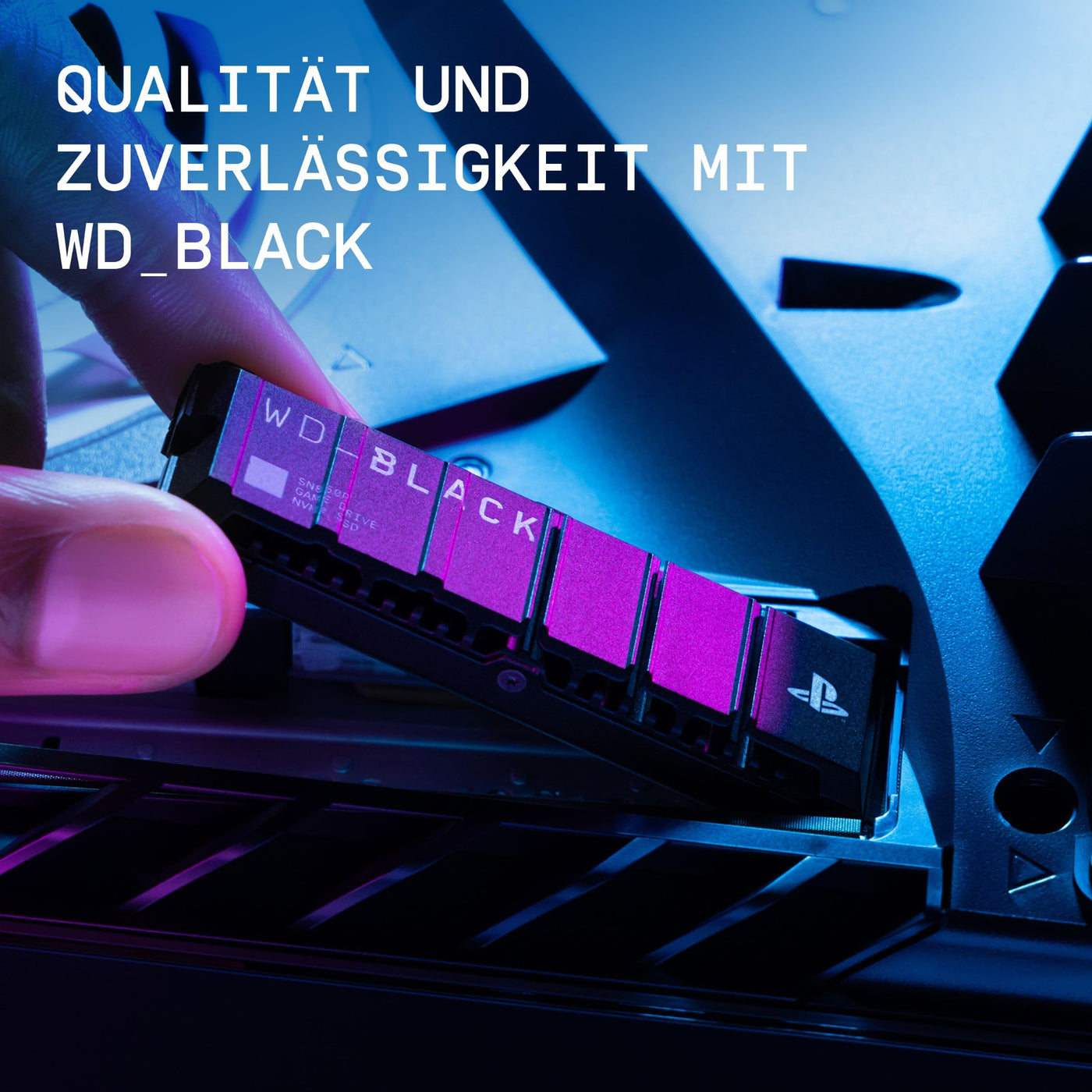 WD_BLACK SN850P 1 TB NVMe SSD Offiziell Lizenziert für PS5 Konsolen (interne Gaming SSD; optimierter Kühlkörper; PCIe Gen4 Technologie, bis zu 7.300 MB/s Lesen, M.2 2280)