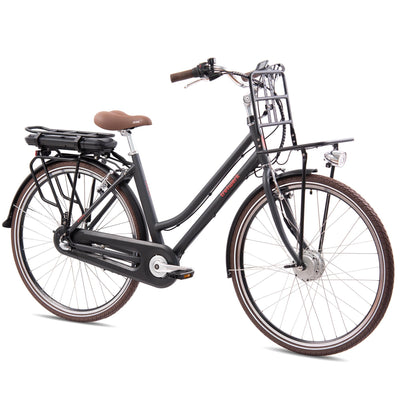 TRETWERK - 28 Zoll E-Bike Damen Pedelec - Sophia schwarz - E-Citybike Damenfahrrad mit 3 Gang Shimano Nexus Nabenschaltung - Elektrofahrrad mit Frontmotor 250W, 36V