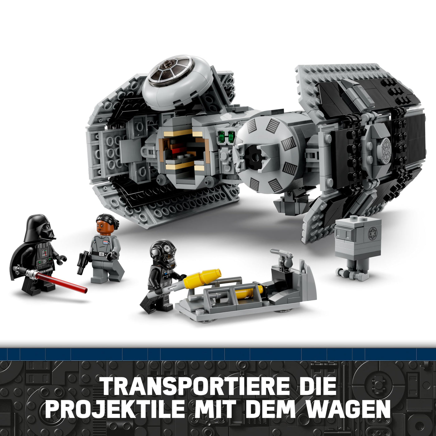 LEGO 75347 Star Wars TIE Bombe Spielzeug mit Darth Vader Minifigur mit Lichtschwert und Gonk-Droide, Starfighter Modell - Geschenk für Jungen und Mädchen ab 9 Jahren