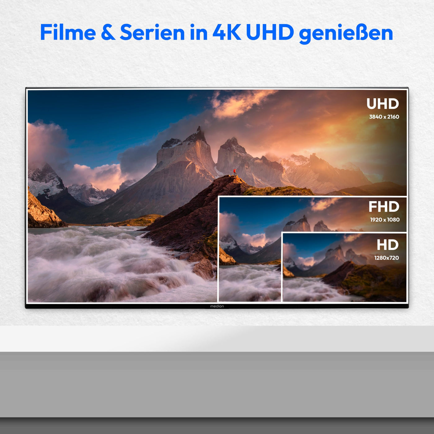 MEDION X15032 (MD 31411) 125,7 cm (50 Zoll) QLED Fernseher (Fire TV, 4K Smart TV, Dolby Vision HDR, Dolby Atmos, Netflix, Prime Video)
