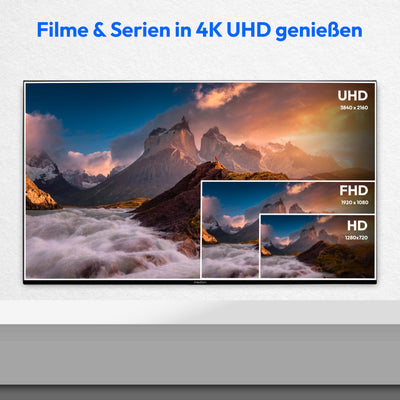 MEDION X15032 (MD 31411) 125,7 cm (50 Zoll) QLED Fernseher (Fire TV, 4K Smart TV, Dolby Vision HDR, Dolby Atmos, Netflix, Prime Video)