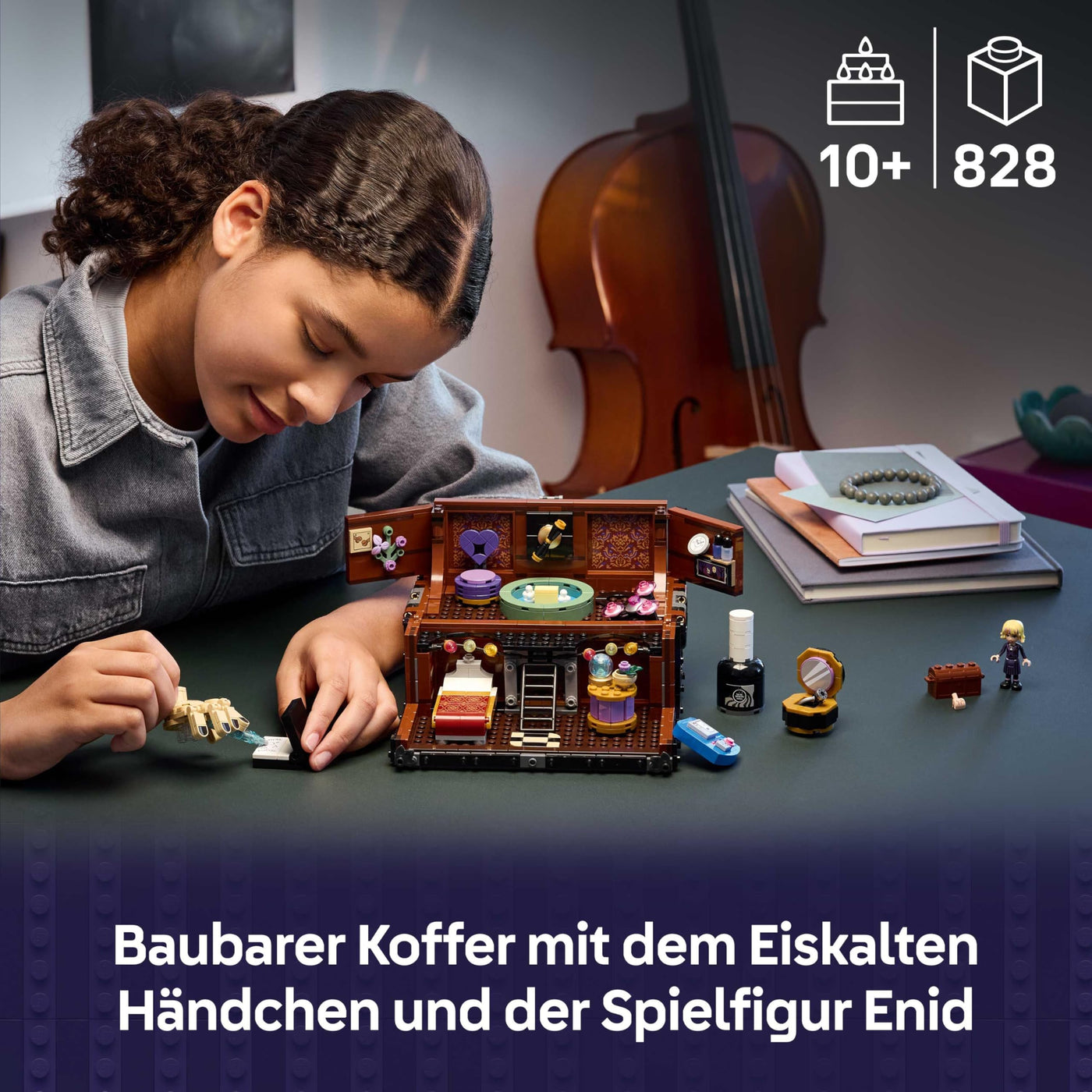 LEGO Wednesday - Die Wohnung des Eiskalten Händchens - Spielzeug zum Bauen mit Enid Minifigur, Händchen Figur & Zubehör - Spielset Geschenk für Mädchen, Jungen & Serienfans ab 12 Jahren - 76785