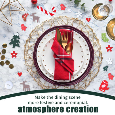 100 Stück Tischdeko Weihnachten,Streudeko Weihnachten Holz Konfetti Tisch,Weihnachts Basteln Weihnachtskonfetti Deko,Christmas Bastel Rentier Schneeflocken Tischschmuck für Party Geschenkkonfetti