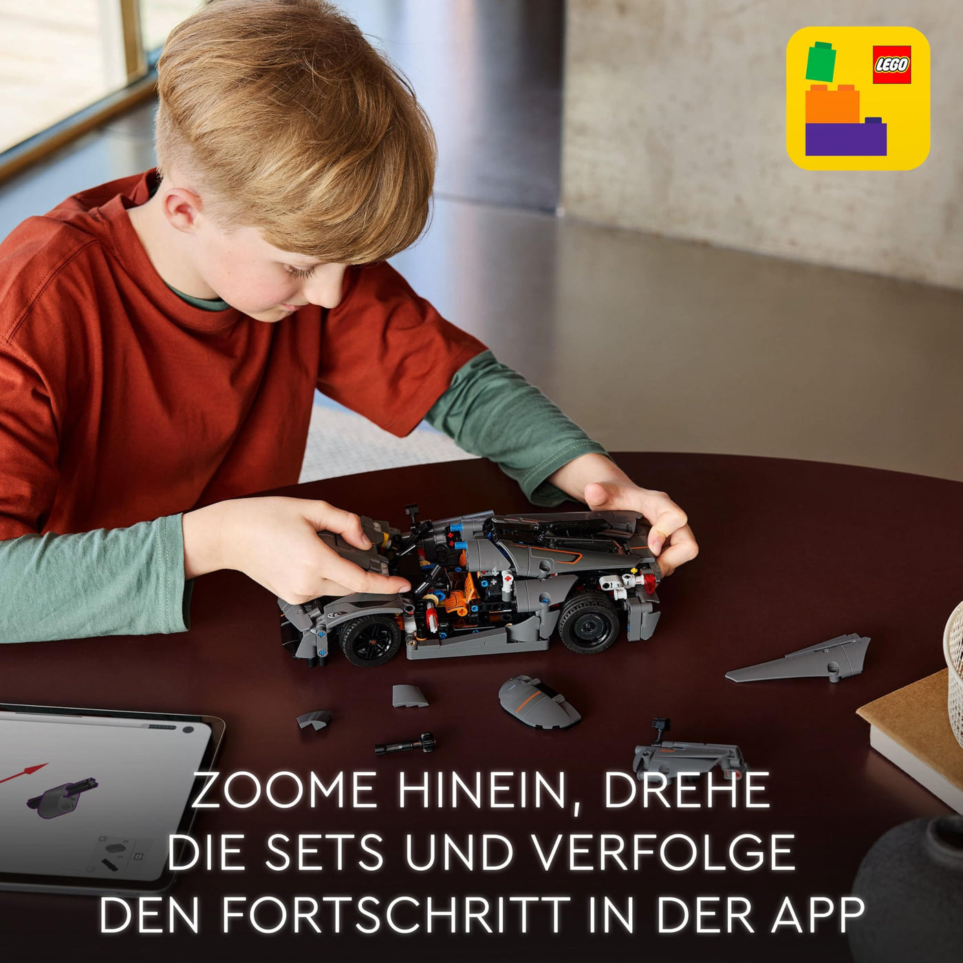 LEGO Technic Koenigsegg Jesko Absolut Supersportwagen in Grau, Bauspielzeug für Jungen und Mädchen, Spielzeugauto für Kinder, Geschenk für Autofans, Dekoration für das Kinderzimmer 42173