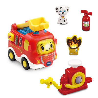 Vtech TUT TUT Baby Flitzer - Feuerwache – Interaktives Feuerwehr-Spielset mit beweglichen Elementen, Melodien und Liedern und TUT TUT Baby Flitzer Feuerwehrauto – Für Kinder von 1-5 Jahren