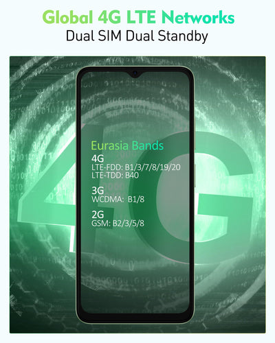 Ulefone Note 19 Handy Android 14, 6GB RAM+32GB ROM/SD-512GB, 6.56" HD+ Octa Core, 5000mAh Akku, 8MP+5MP Kamera Smartphone Ohne Vertrag DREI Kartenfächer Dual SIM 4G/Face ID/GPS/OTG/FM Schwarz