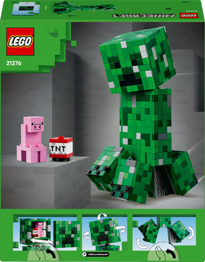 LEGO Minecraft Der Creeper - Gamer Spielzeug -Bewegliche Actionfigur - Interaktives Spielset mit TNT-Element - Kinder DIY Deko - Gaming Geschenk für Jungen, Mädchen & Teenager ab 10 Jahren - 21276