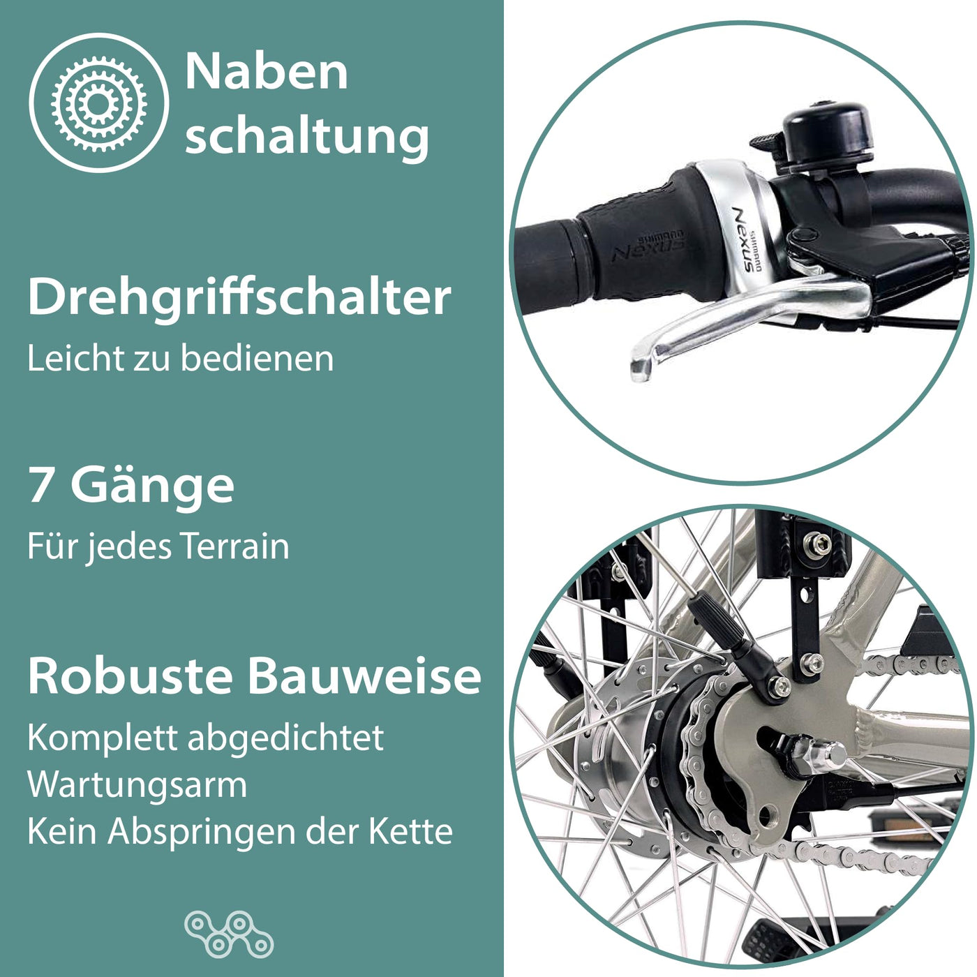 TRETWERK 28 Zoll E-Bike Damen Fahrrad Pedelec - Cloud Pro - Citybike Damenfahrrad mit Fahrradkorb und 7 Gang Nabenschaltung - 250W, 36V grau