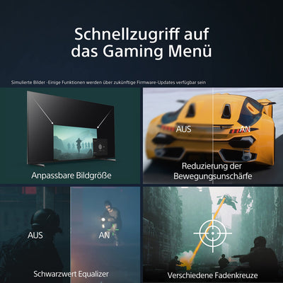 Sony BRAVIA, KD-55X75WL, 55 Zoll Fernseher, LED, 4K HDR, Google TV, Smart TV, Works with Alexa, BRAVIA CORE, HDMI 2.1, Gaming-Menü mit ALLM