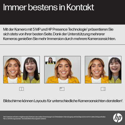 HP Envy x360 2-in-1 Laptop, 15,6" FHD OLED Touchdisplay, Intel Core i7-1355U, Intel Evo, 16 GB DDR5 RAM, 512 GB SSD, Intel Iris Xe, Windows 11 Home, QWERTZ Tastatur, Silver [Exklusiv bei Amazon]